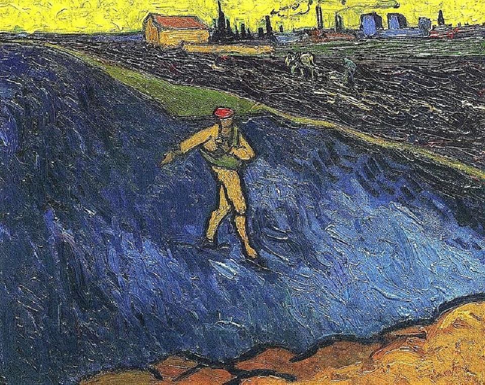 Le Semeur dans la périphérie d'Arles (V van Gogh - F 575a / JH 1596)