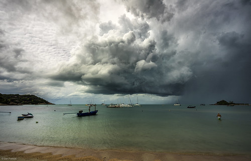 travel sea sky storm beach water clouds landscape thailand boats island asia sony samui koh cloudscape a7r cheongmon