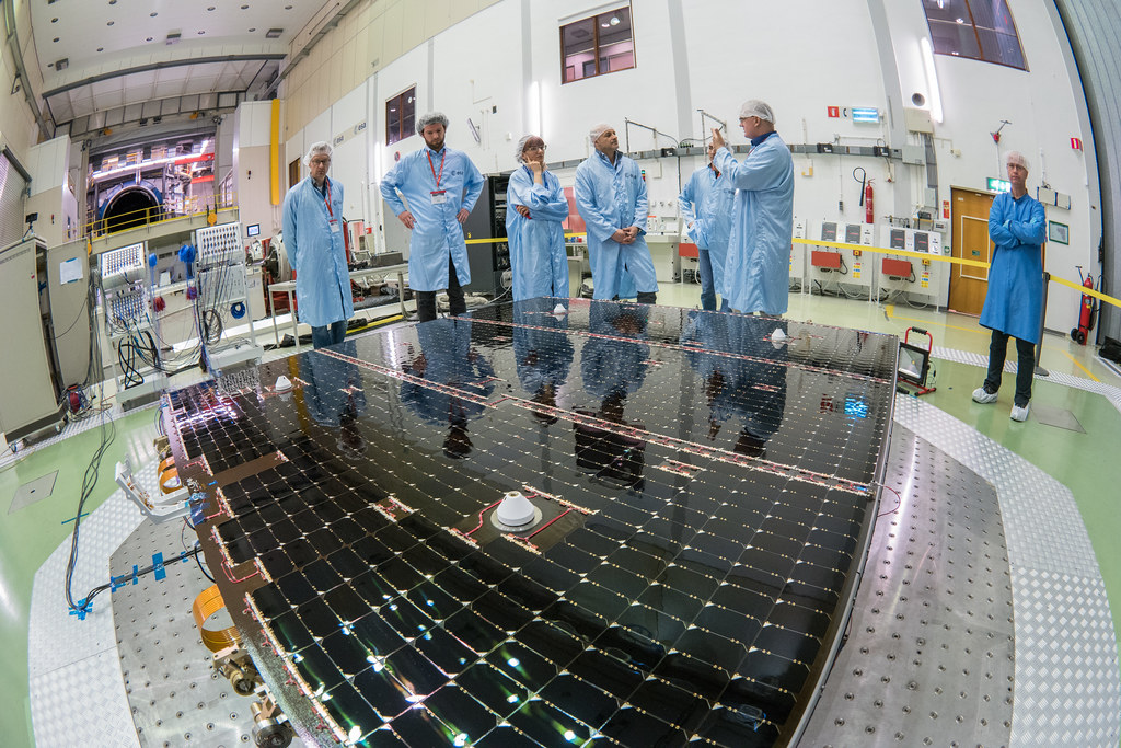 Solar wing testing at ESTEC