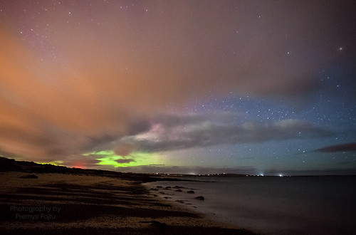 longexposure sea sky seascape beach water beautiful night clouds canon stars landscape island eos scotland sand orkney scenery glow colours bright display wideangle 2nd astrophotography aurora churchill land barrier astronomy nightsky february fullframe dslr barriers uninhabited 23rd northernlights holm borealis glimps 2015 ef1740 5dmkii