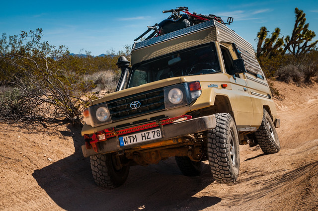 Suspension Testing on the Mojave Road