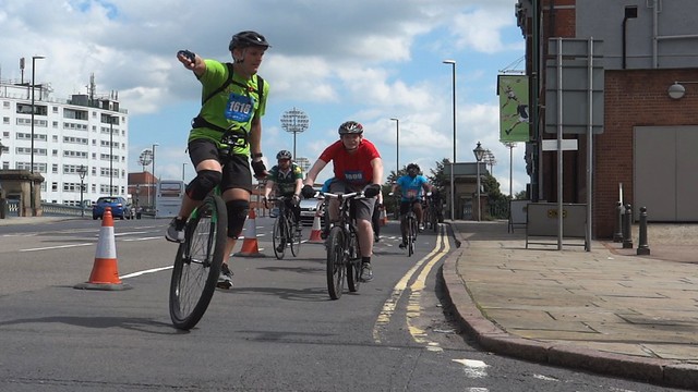 Unicycle. GNBR. Nottingham. June 2016