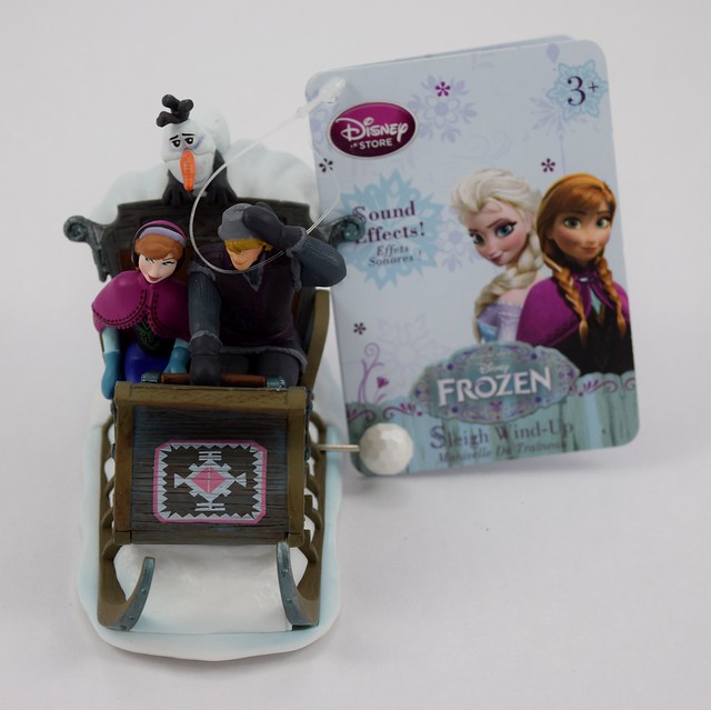 Frozen Sleigh Wind-Up Toy - Disney Store Purchase - Front View with Tag