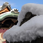 Snowy day in Kyoto