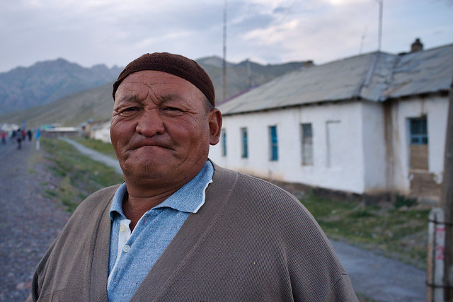 Portrait of a Kyrgyz man