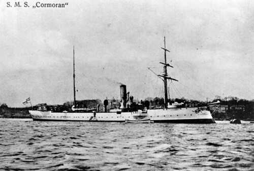 SMS Cormoran in Tsingtao, 1914