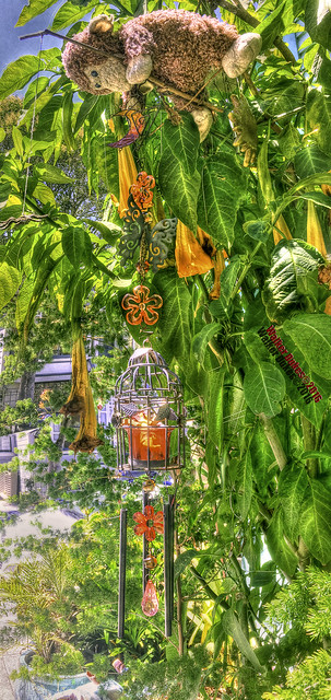 Year of the Monkey Summer Wind Chimes HDR Panorama