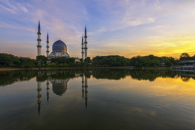 The Blue Mosque in Shah Alam