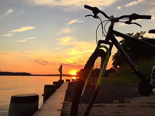 Biking iking to the sunset. Sunset Biking Taking Photos Sunrise Sun Sport Annapolis