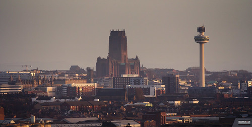 sunlight liverpool cathedral cathedrals sunsetlight merseyside radiocitytower liverpoollimestreetstation theanglicancathedral stlukesbombedoutchurch