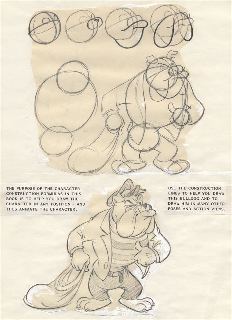 Preston Blair CARTOON ANIMATION Original Drawings of BULLD… | Flickr