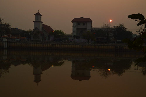 sunrise thailand rivers chiangmai pingriver