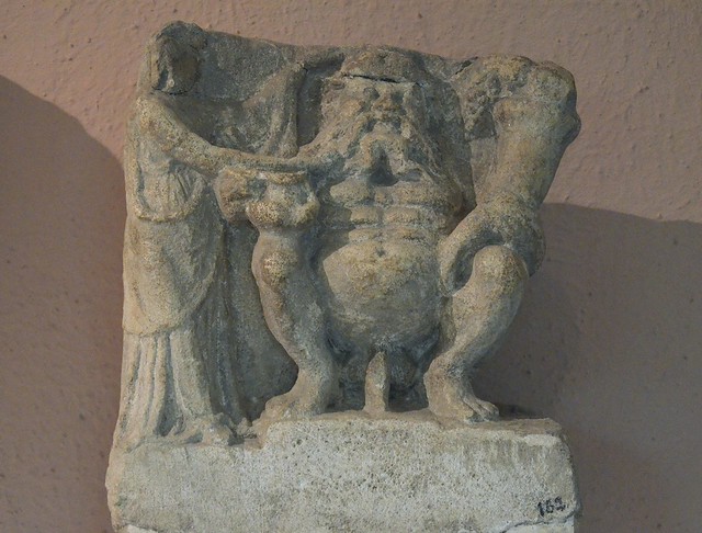 God of fertility holding a cornucopia, 3rd-2nd century BC, from Amantia, Archaeological Museum of Tirana, Albania