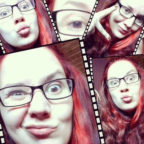 On my way to Bochum off to the steampunk fair! #natural #nomakeup #free #glasses #geek #geeky #girlwithglasses #womanwithglasses #redhead #redhair #fun #faces #funnyfaces #funny #dork #dorky #selfie #me | by MADmoiselleMeli