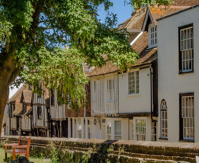15-16th century houses in Church Square, Rye