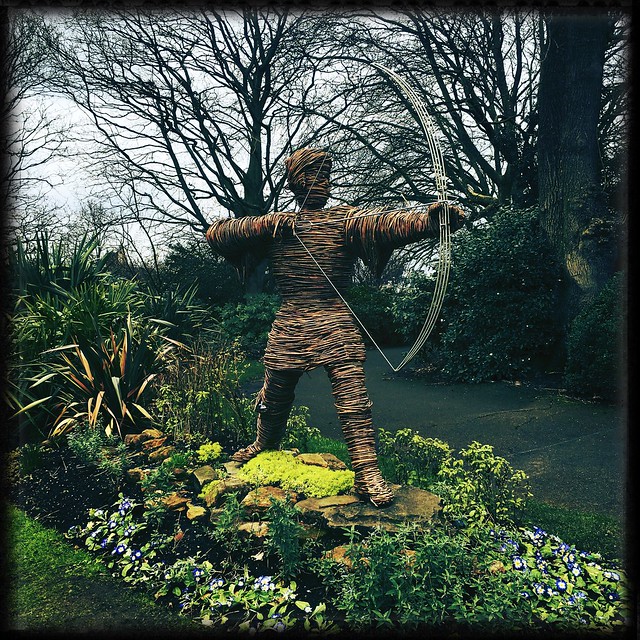 Wicker Robin Hood Sculpture, Nottingham Castle Grounds