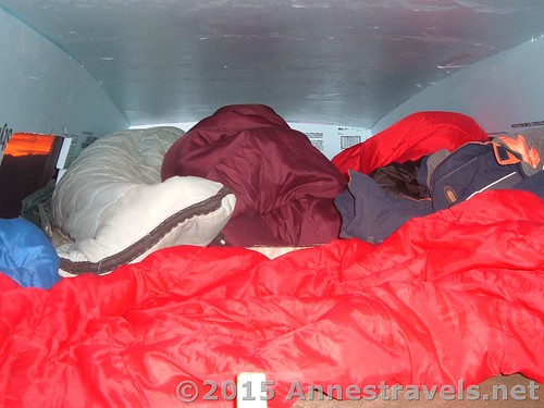 Winter camping includes warm sleeping bags, heavy jackets, and insulation!
