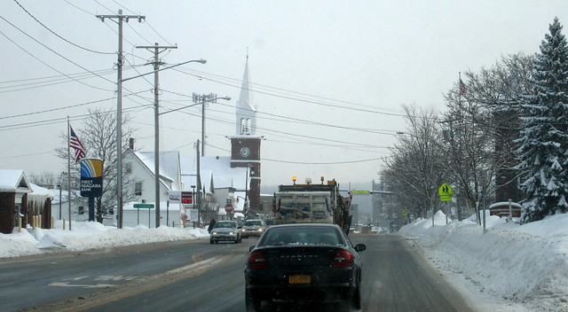 Heading East On Route 11 In Malone.