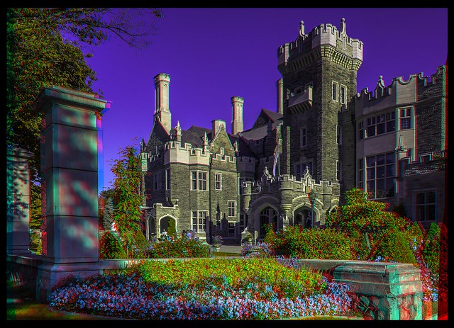 Casa Loma in Toronto 3-D ::: HDR/Raw Anaglyph Stereoscopy