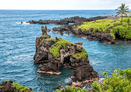 statepark seascape hawaii coast waianapanapa maui lagoon pacificocean hana