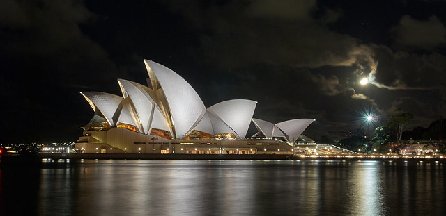 Sydney Opera House Under Moonlight, Australia