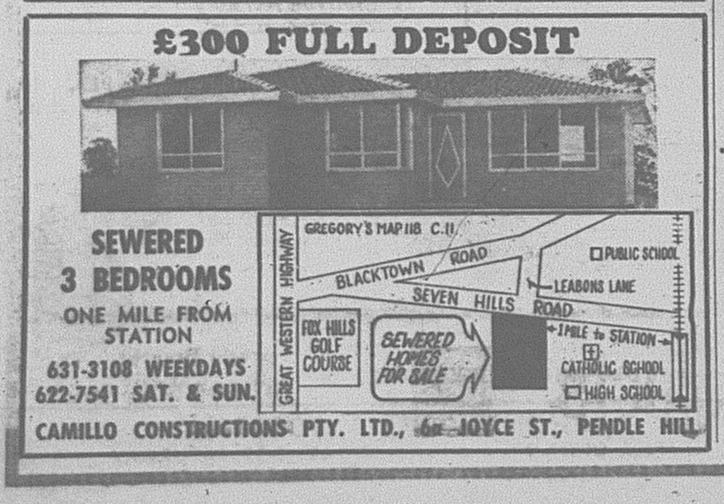 Pendle Hill Ad July 29 1967 daily telegraph 24