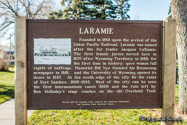 Laramie Wyoming Historical Marker