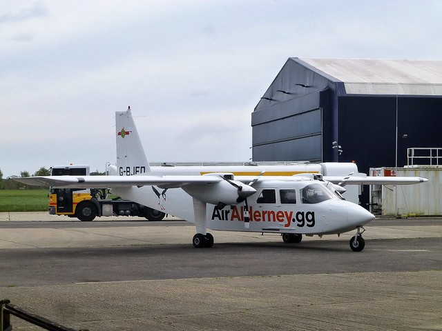 G-BJED BN BN-2T Turbine Islander. Air Alderney.