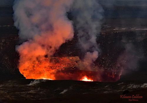 explosive rocks red usa outdoors island nikon orange park nature landscape hawaii kilauea lava volcano ngc