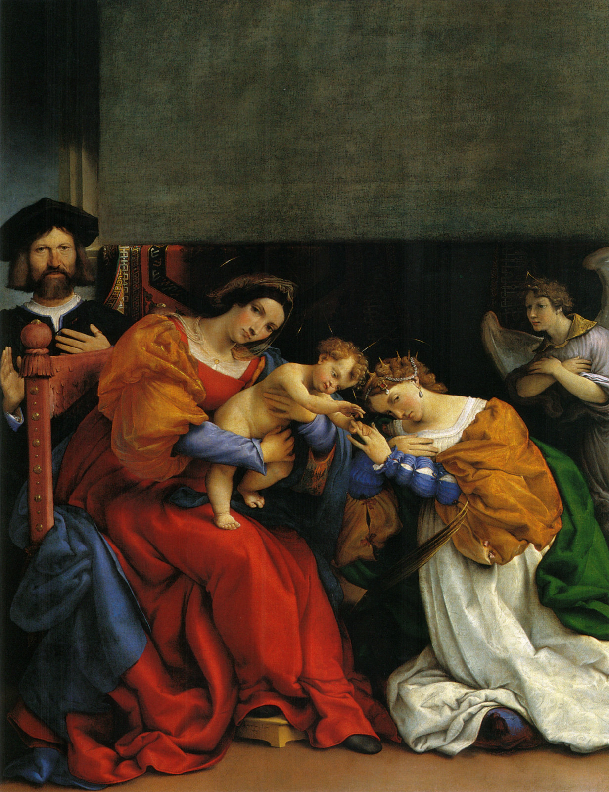 Bergamo, Accademia Carrara. Lorenzo Lotto, The Mystic Marriage of Saint Catherine of Alexandria, 1523. Courtesy adicorbetta, Milano