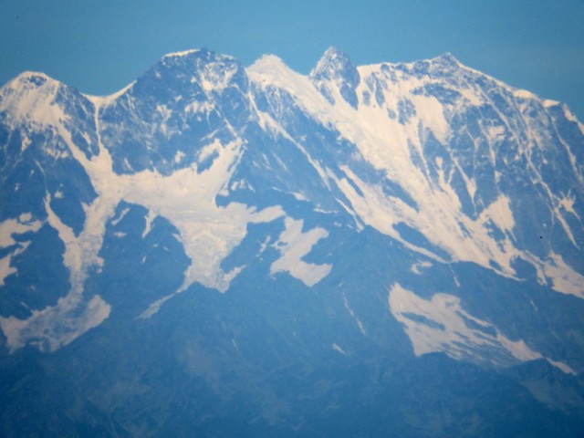 DSCF0509 Monte Rosa (4.634 metri) questa mattina (6 agosto 2016) da Milano