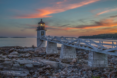 maine stgeorge marshallpointlighthouse lighthouse sunset sky dusk forrestgump coast rocks outdoors