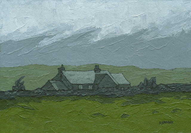 Penistone Farm - Original Landscape Painting by Steve greaves