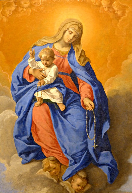 Brescia - Museo Santa Giulia - Simone CANTARINI - 1640 - Madonna del Rosario