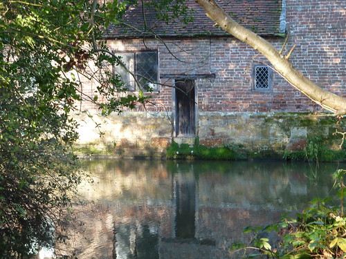 'A Moated Manor' (Eridge Circular) Jacobean manor surrounded by medieval moat.
