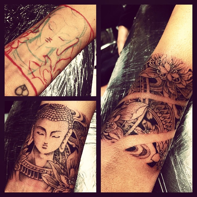 Buddha bracelet freehand tattoo :)  J-14