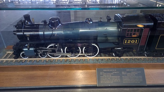 Model train in Ottawa, under glass