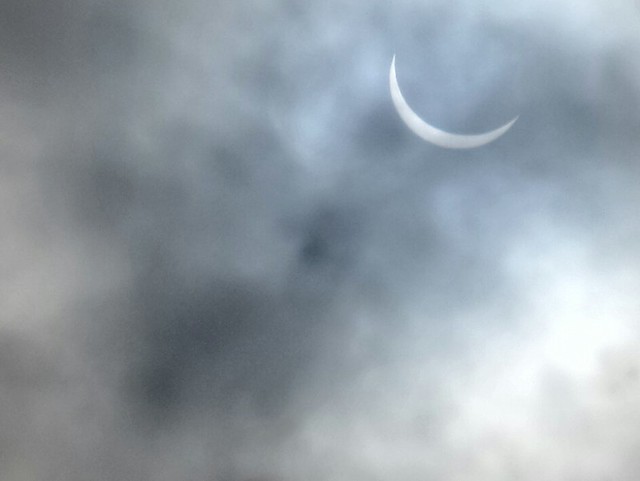 Eclipse - zoomed and heavily cropped