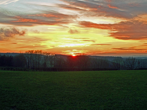 sunset waimes coucher soleil janvier 2015 weismes paysage panorama nature campagne hiver samsung lцdоіс