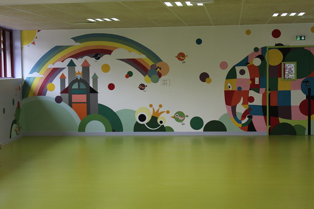 Peinture murale pour une école maternelle
