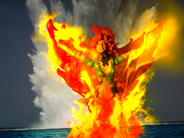 Hear me, X-Men! No longer am I the woman you knew! I am Fire and Life incarnate! Now and forever - I am PHOENIX!