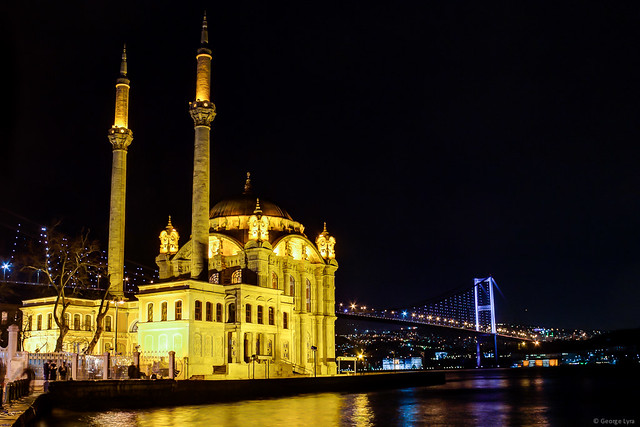 Ortaköy Mosque and the Bosphorus Bridge to Asia