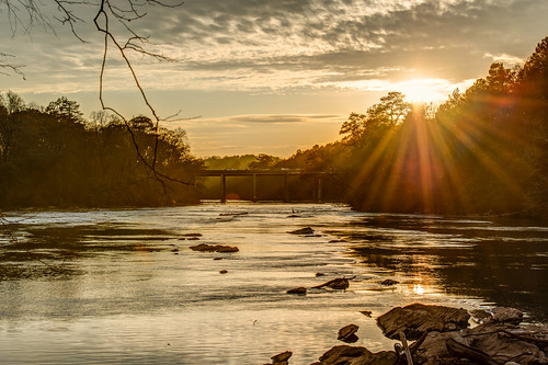 bridge atlanta sunset water river chattahoocheeriver carsonmatthewsphotography