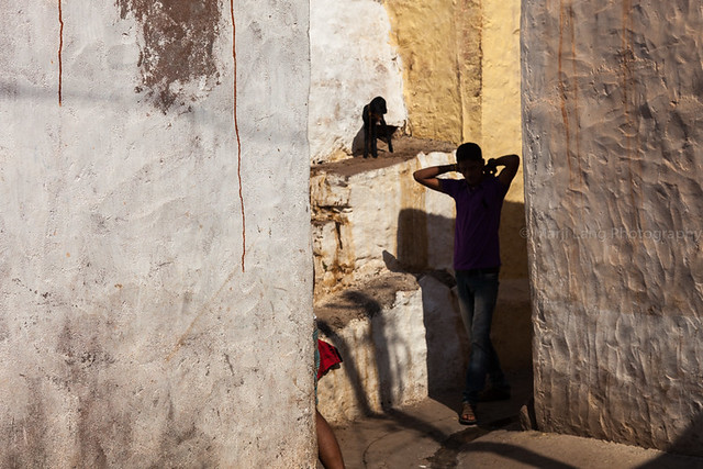 Streetcorner. Aihole, India