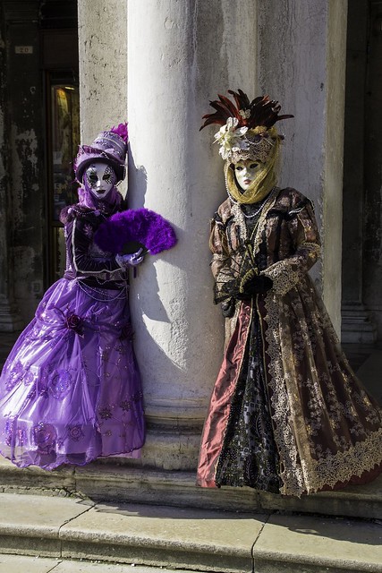 Venetian carnival masks February 2014