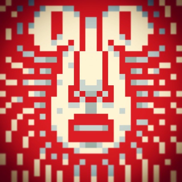 32x32 #pixel #pixelart #8bit #ape #fur #face #illustratio…