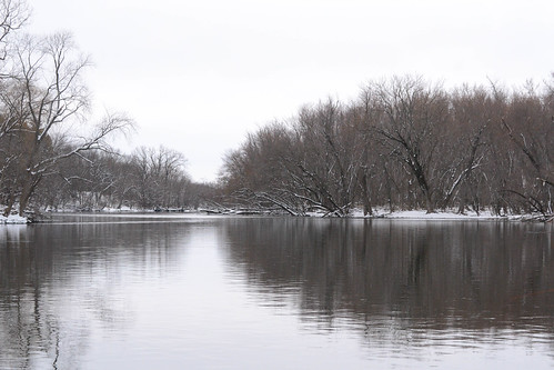 snow cold wet water wisconsin reflections river outdoors march spring overcast wi baretrees janesville rockriver 2015 rockcounty