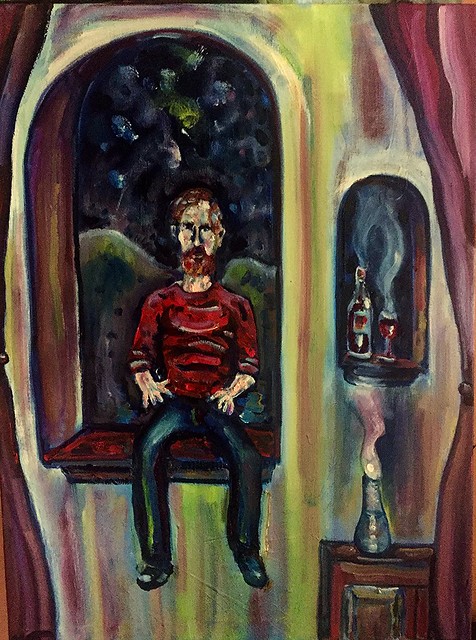 Another stab (self-portrait), based on a lost work from 1984