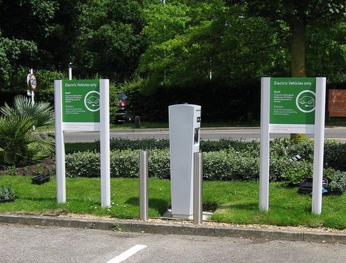 Electric vehicle charging bays
