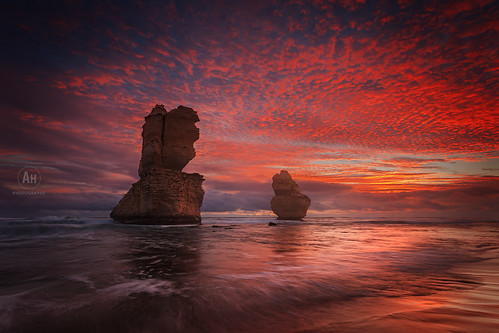 ocean longexposure sunset sea sun seascape water sunrise landscape rocks oz australia coastal filter nd grad greatoceanrd 2015 gor canon6d